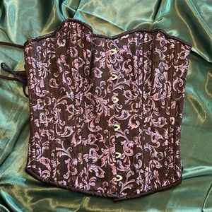 Victorian costume lace up bustier